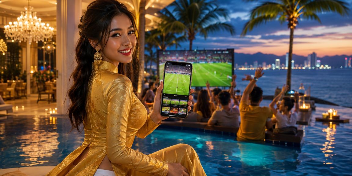 Người hâm mộ bóng đá theo dõi trận đấu và đặt cược tại Nha Trang trong trang phục áo dài truyền thống